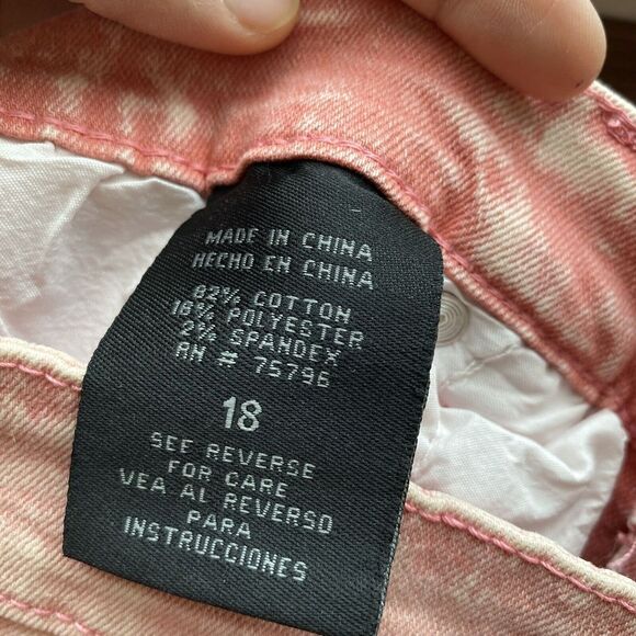 Waimea Faded Pink Denim Shorts Skinny Fit Size 18 Boys NWT - Picture 4 of 7